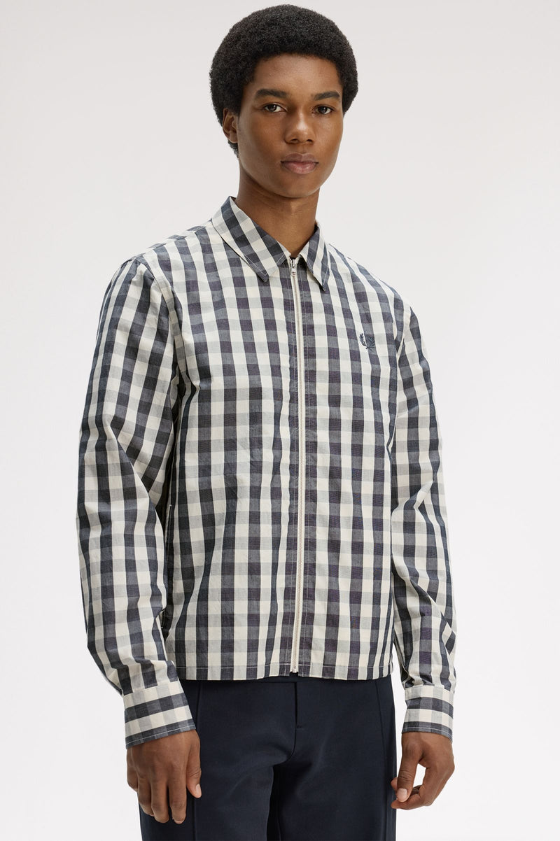 POPLIN CHECK OVERSHIRT