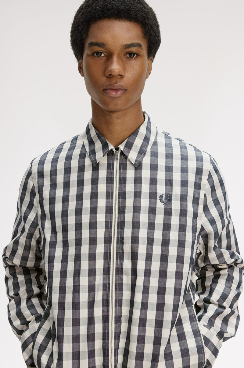 POPLIN CHECK OVERSHIRT