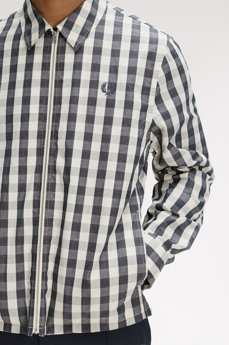 POPLIN CHECK OVERSHIRT