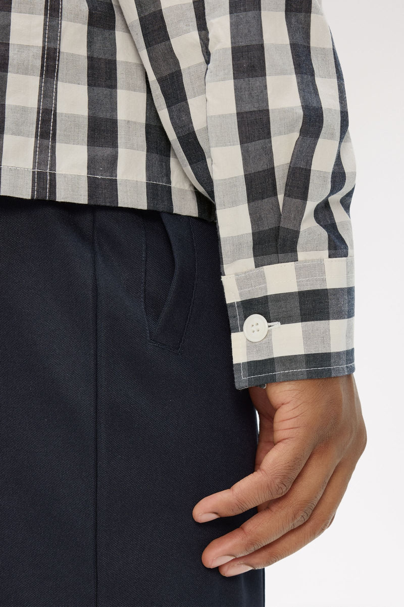 POPLIN CHECK OVERSHIRT