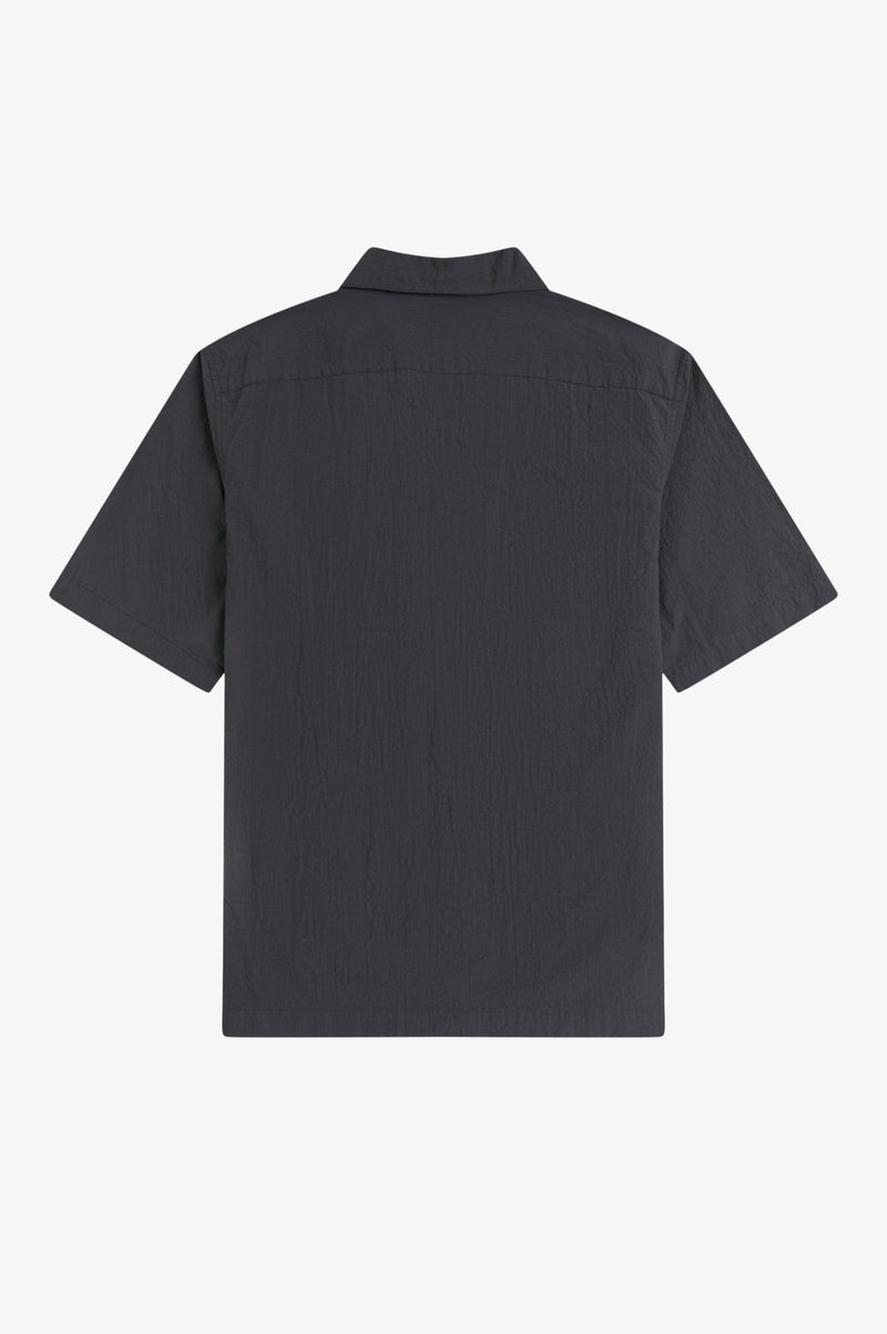 SEERSUCKER REVERE COLLAR SHIRT