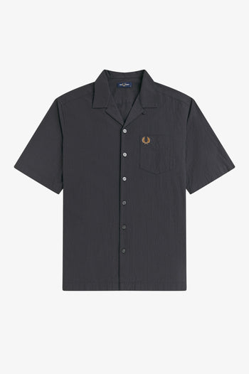 SEERSUCKER REVERE COLLAR SHIRT