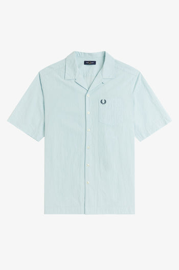 SEERSUCKER REVERE COLLAR SHIRT