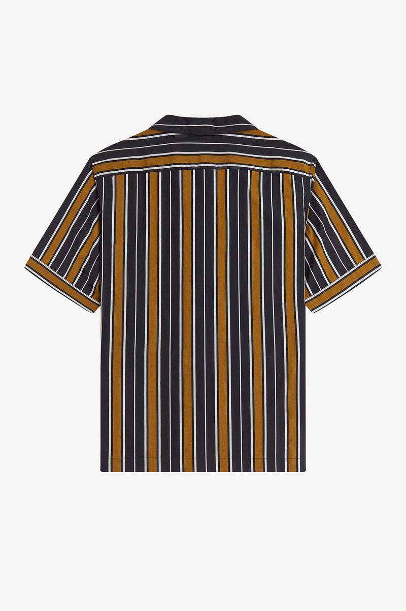 STRIPED REVERE COLLAR SHIRT