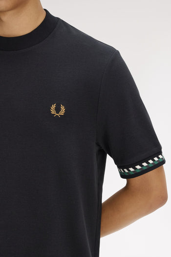 JACQUARD CUFF T-SHIRT