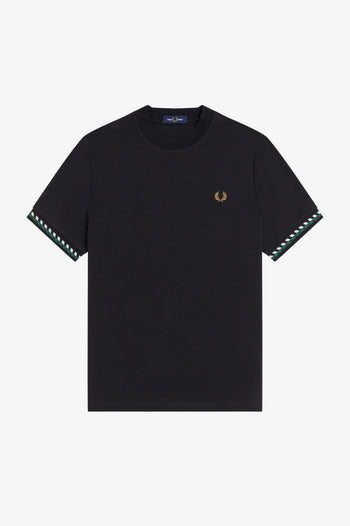 JACQUARD CUFF T-SHIRT