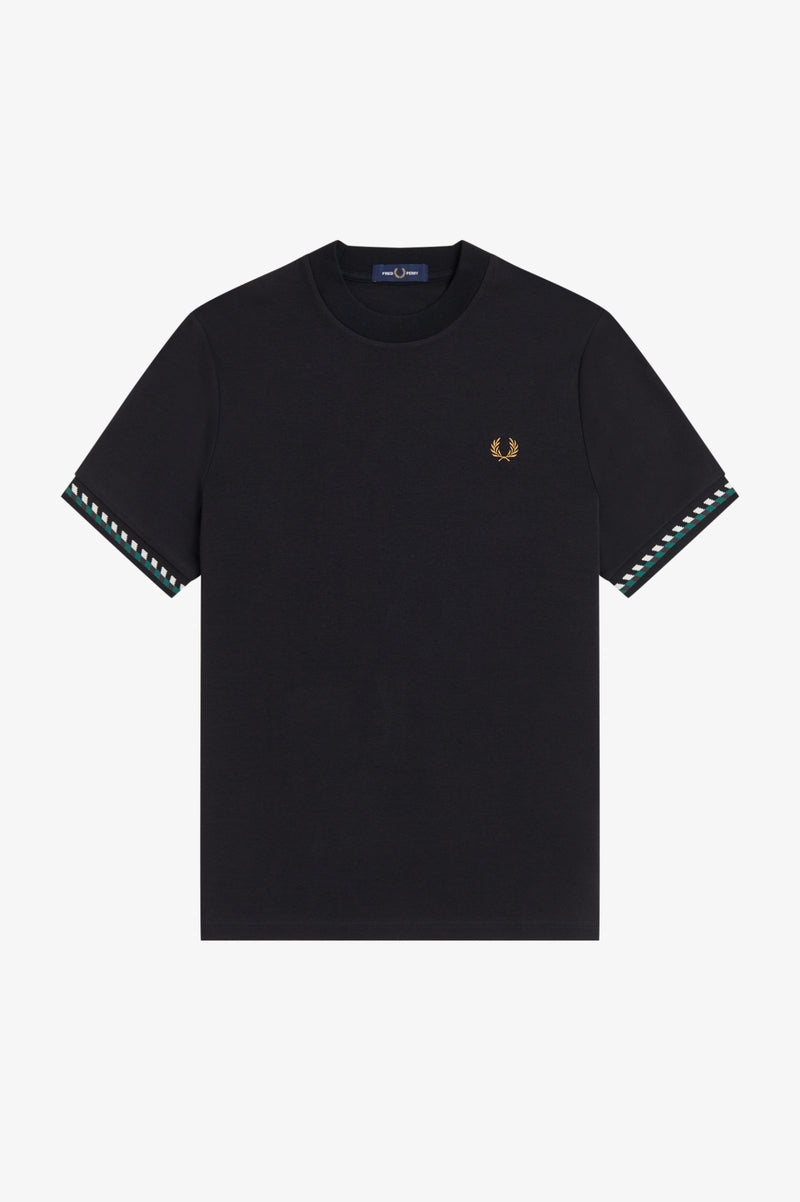 JACQUARD CUFF T-SHIRT