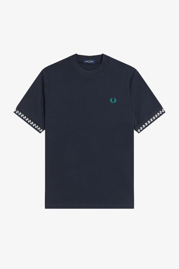 JACQUARD CUFF T-SHIRT