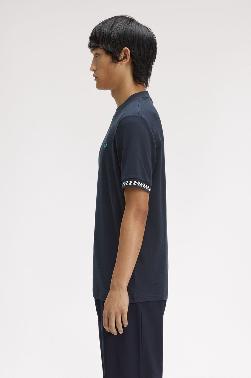 JACQUARD CUFF T-SHIRT