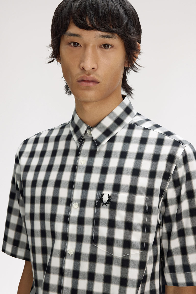 BLURRED GINGHAM SHIRT