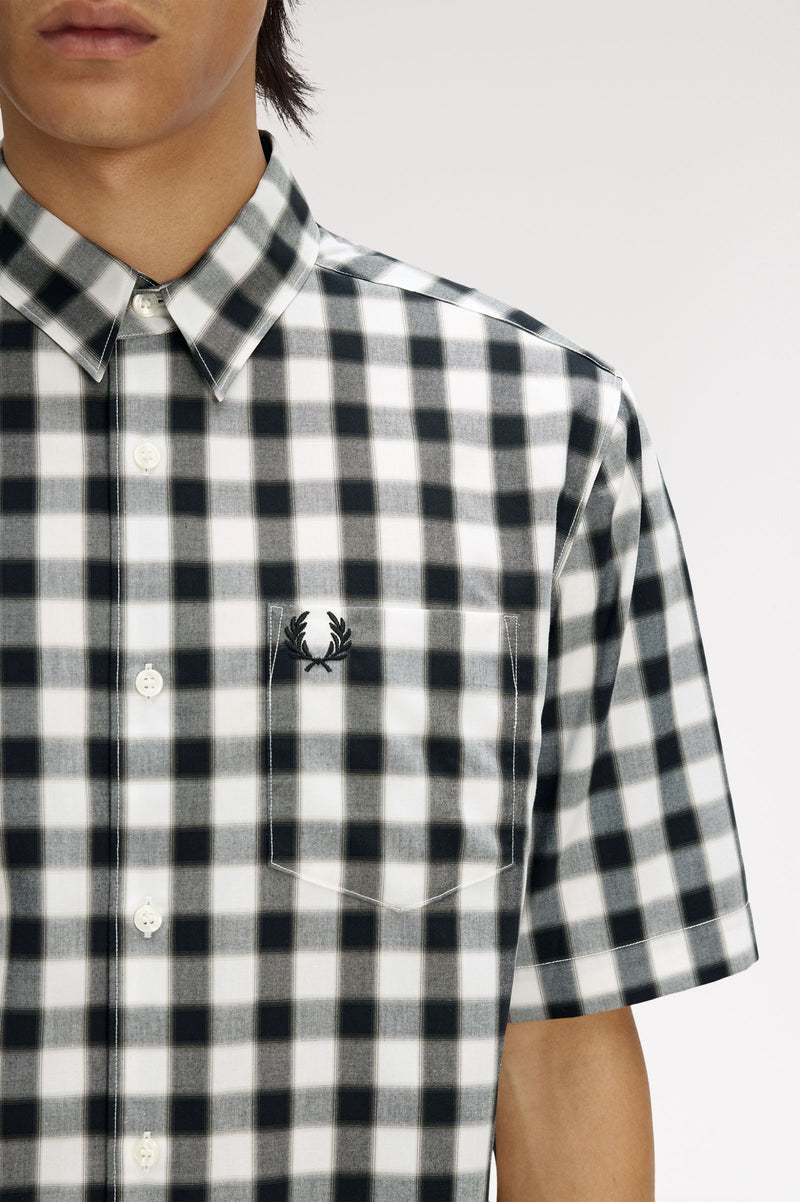 BLURRED GINGHAM SHIRT