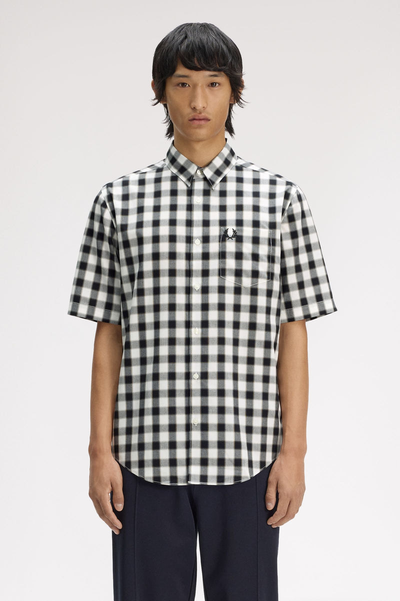 BLURRED GINGHAM SHIRT