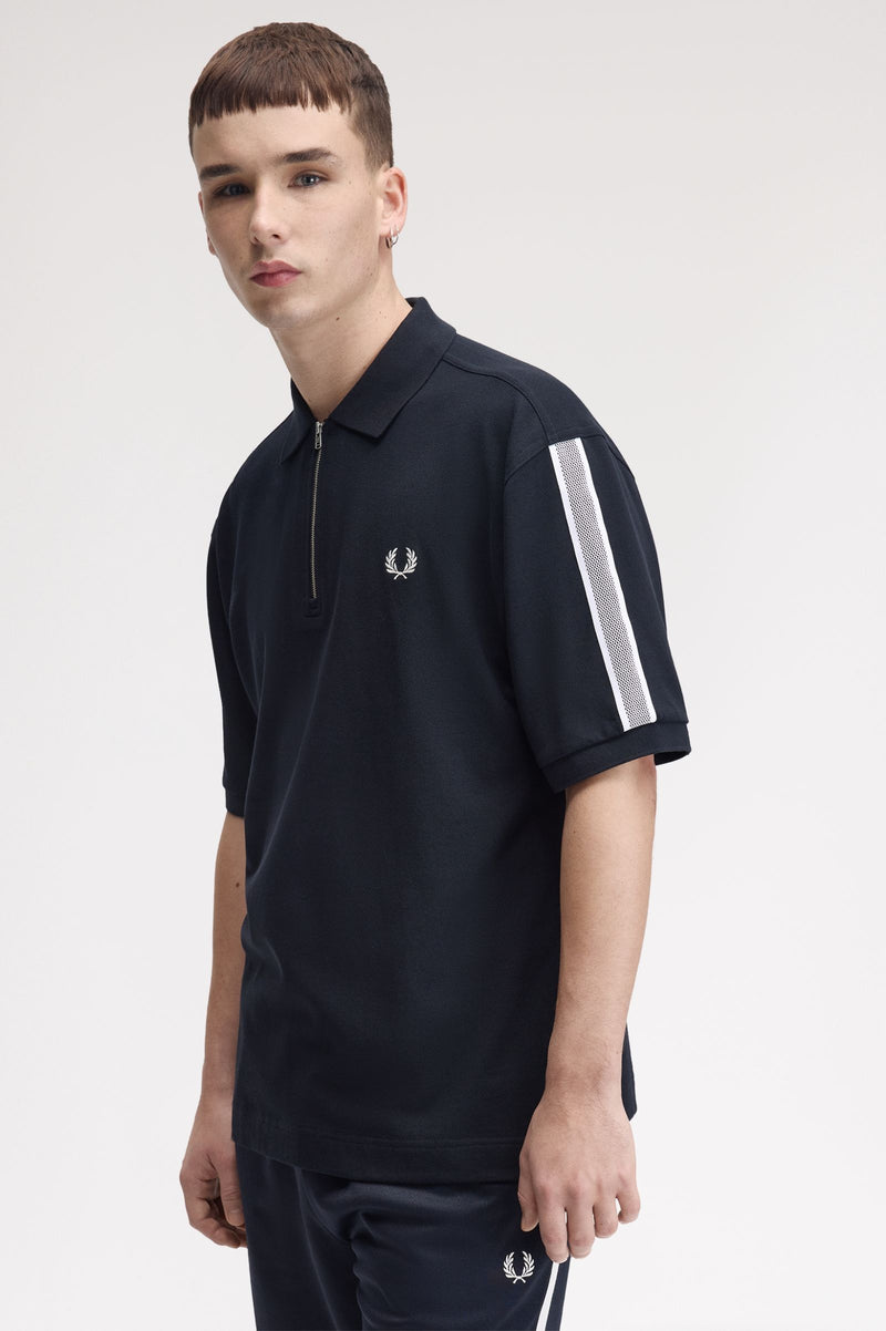 TENNIS NET TAPE POLO SHIRT