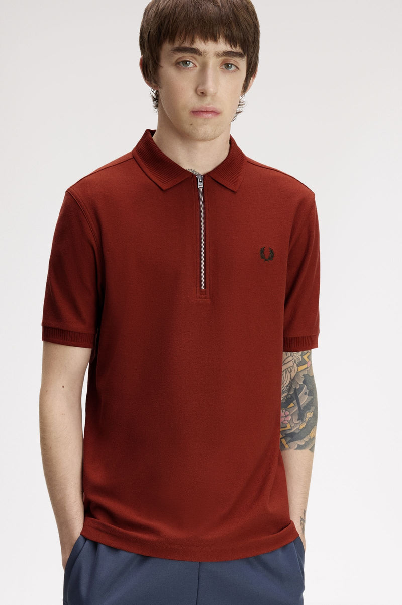 CREPE PIQUE POLO SHIRT