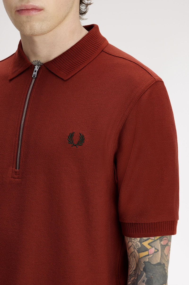 CREPE PIQUE POLO SHIRT
