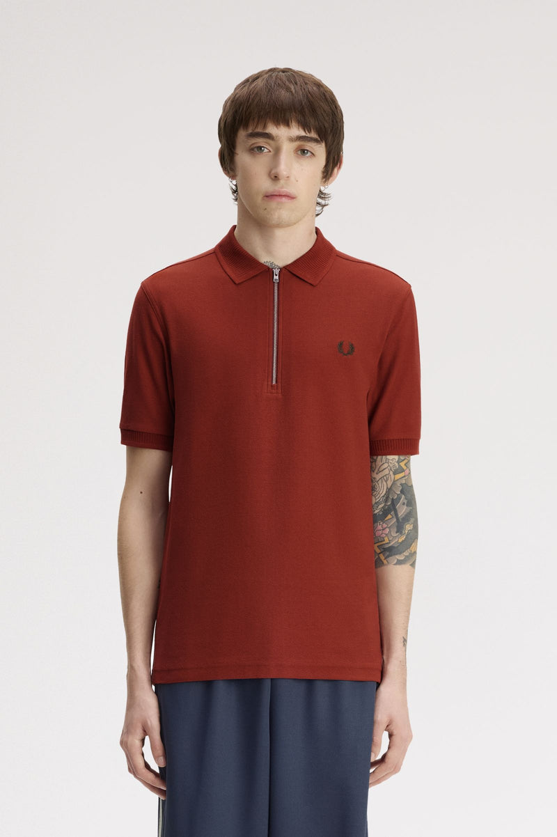 CREPE PIQUE POLO SHIRT
