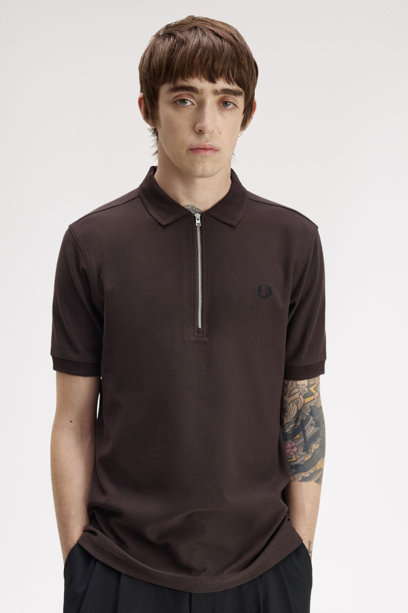 CREPE PIQUE POLO SHIRT