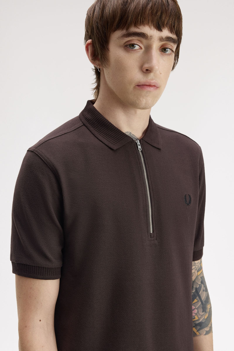 CREPE PIQUE POLO SHIRT