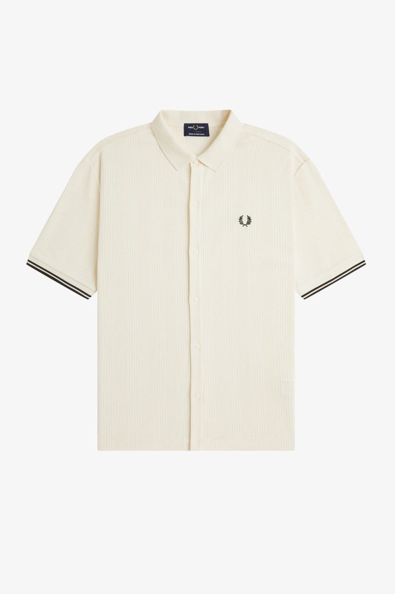 POINTELLE BUTTON THORUGH POLO