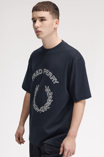 TARTAN APPLIQUE T-SHIRT