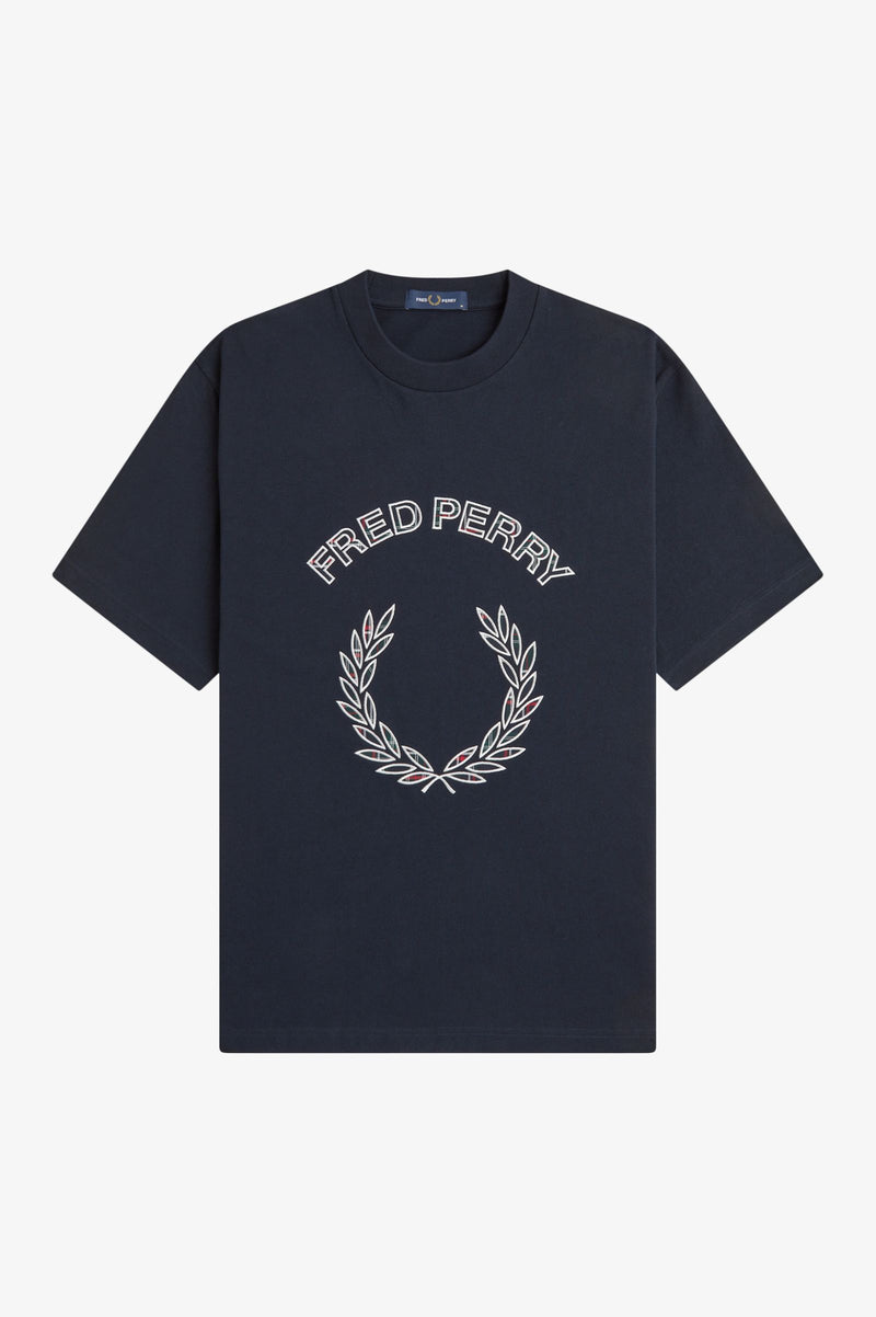 TARTAN APPLIQUE T-SHIRT