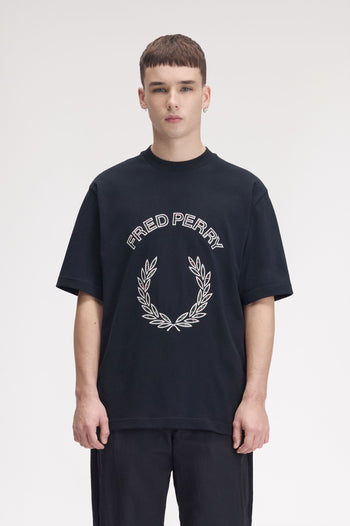 TARTAN APPLIQUE T-SHIRT