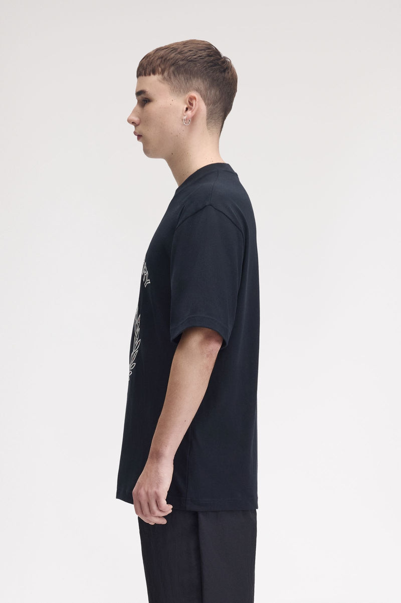 TARTAN APPLIQUE T-SHIRT