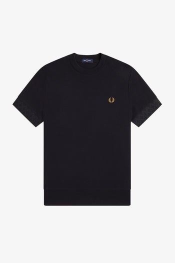 JACQUARD CUFF T-SHIRT