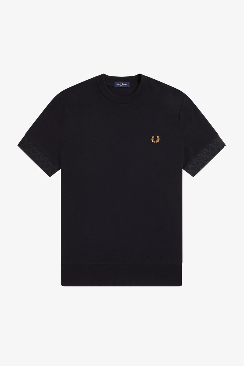 JACQUARD CUFF T-SHIRT