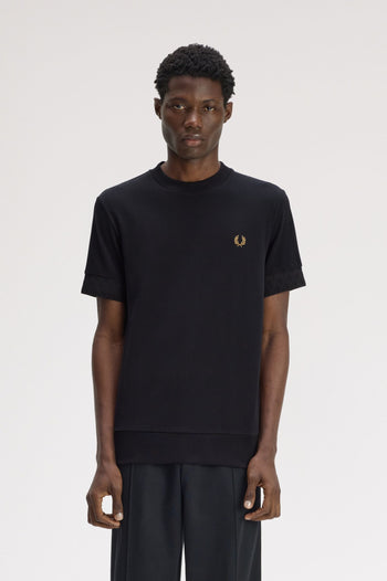 JACQUARD CUFF T-SHIRT
