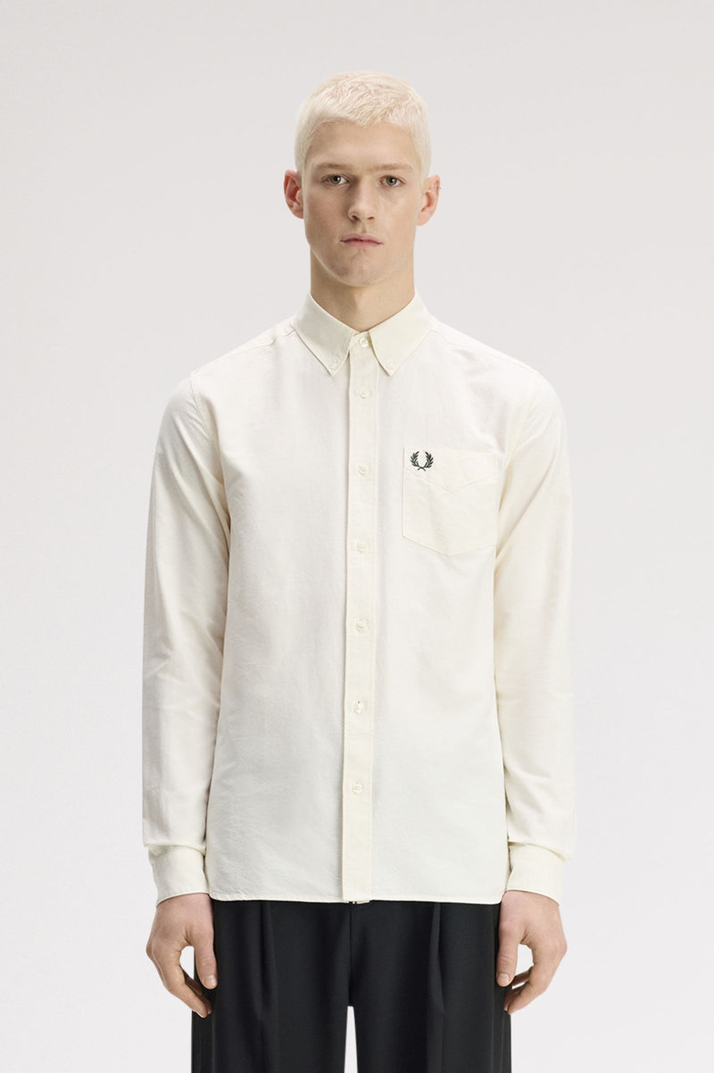 CONCEALED TIPPED OXFORD SHIRT
