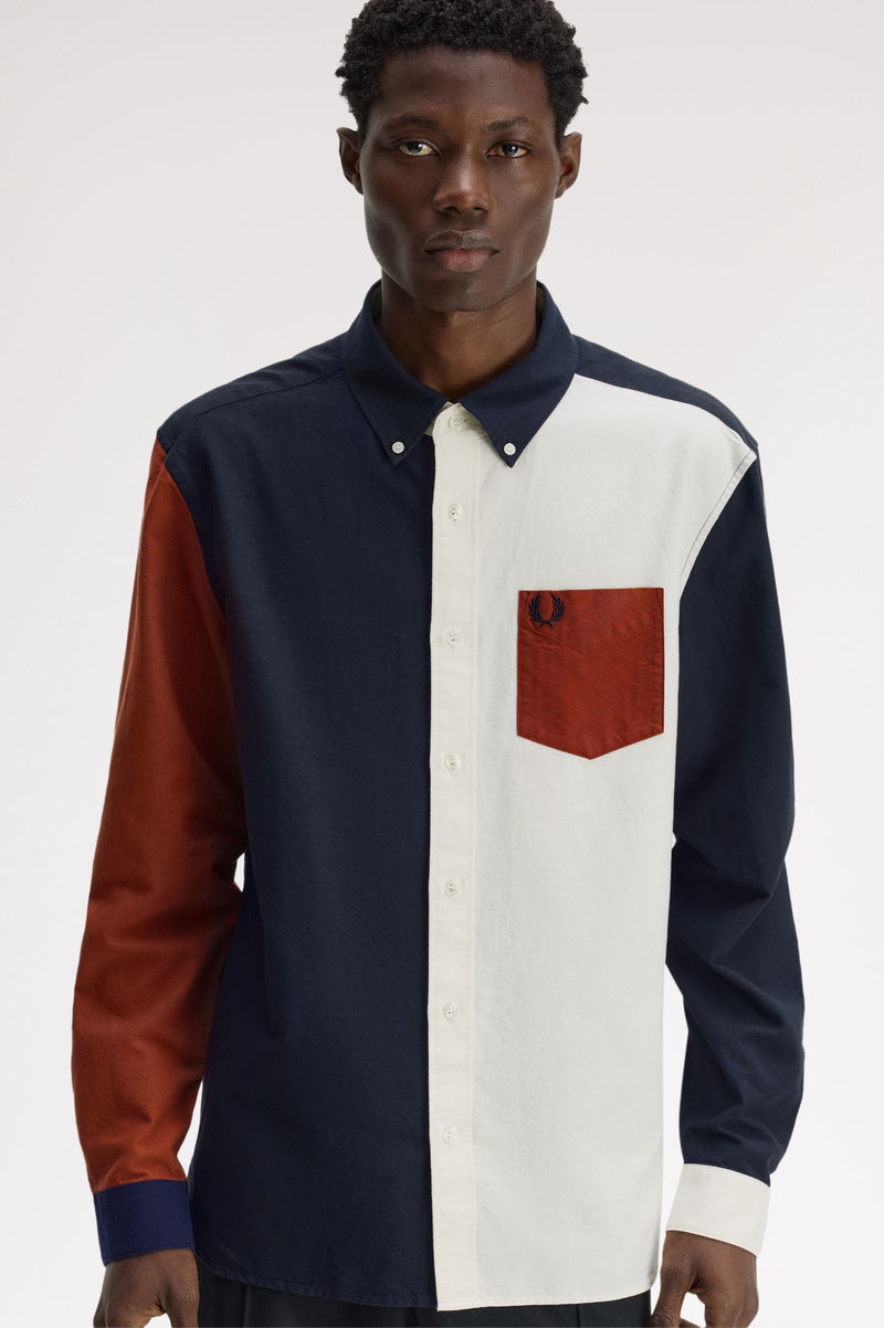 COLOUR BLOCK OXFORD SHIRT