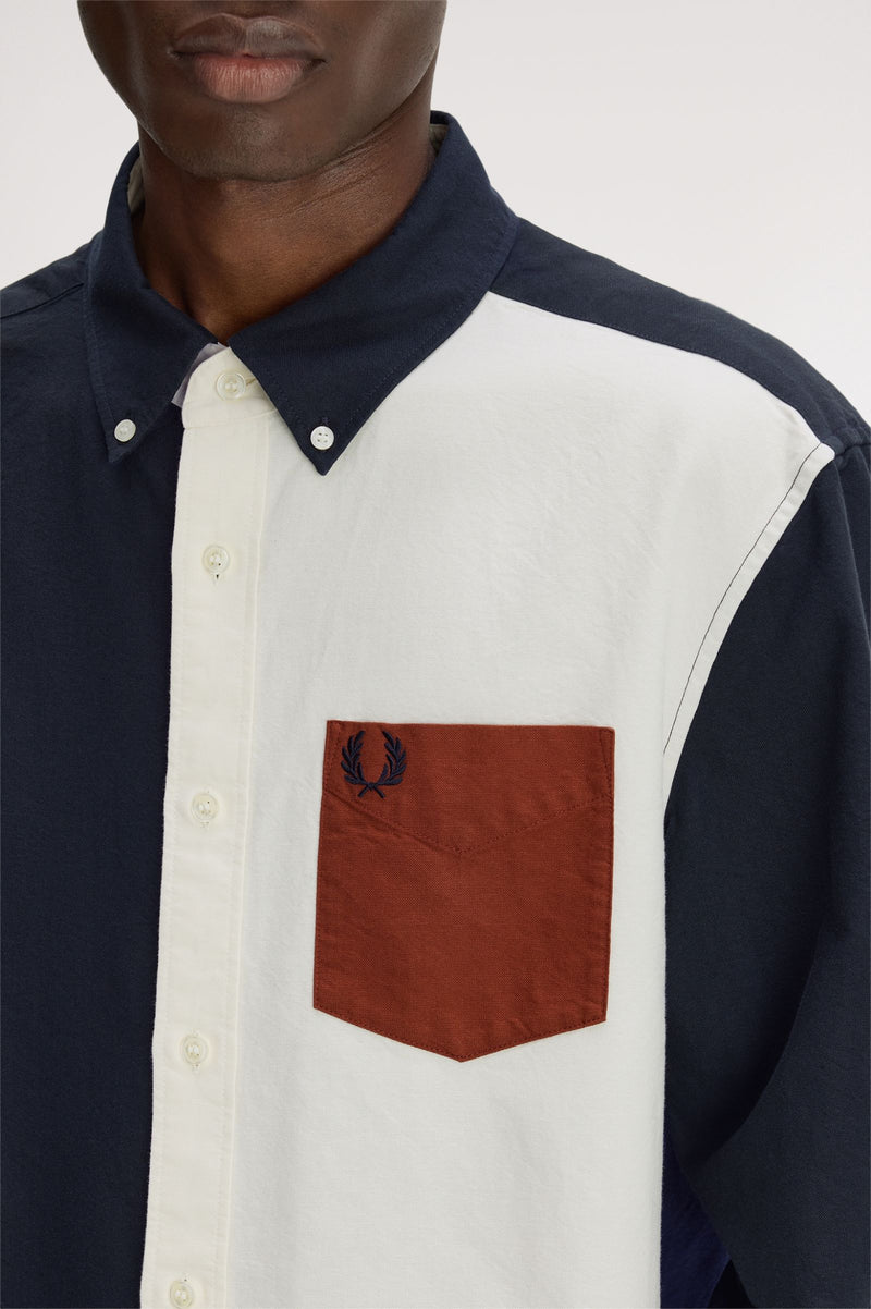 COLOUR BLOCK OXFORD SHIRT
