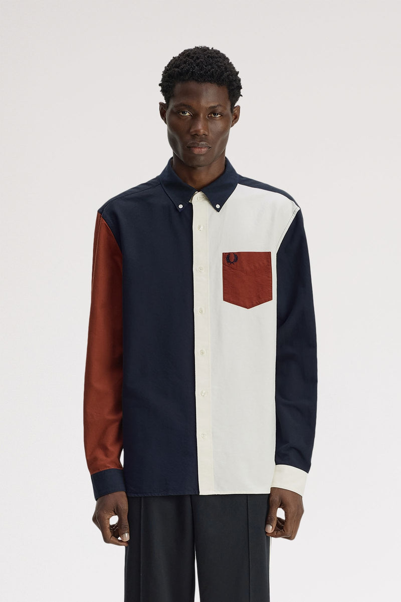 COLOUR BLOCK OXFORD SHIRT