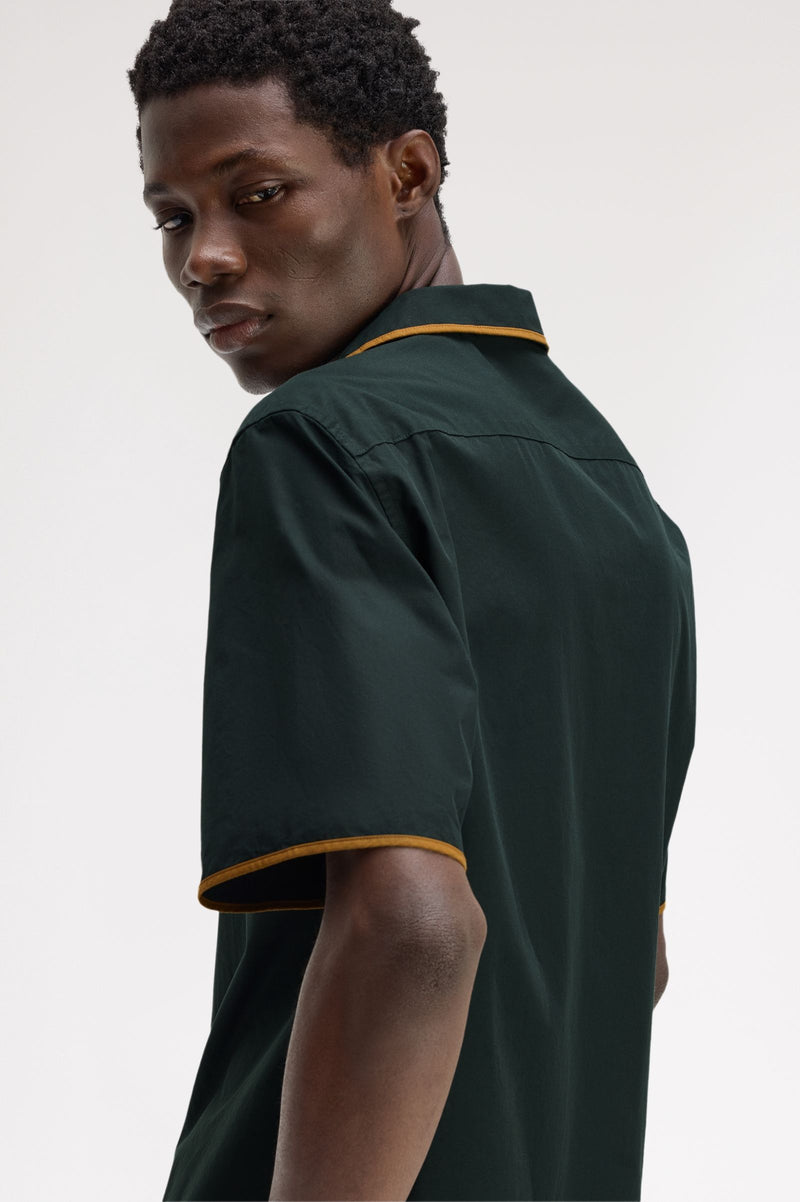 TIPPED REVERE COLLAR SHIRT