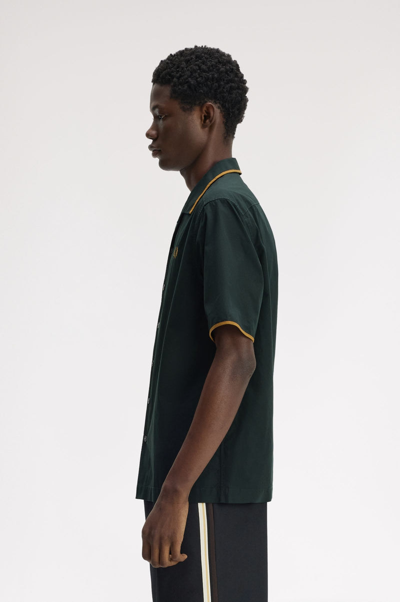 TIPPED REVERE COLLAR SHIRT