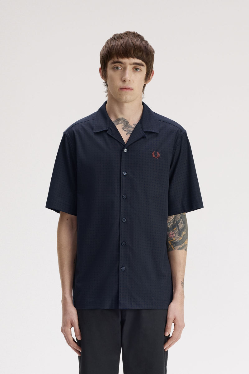 FLORAL PRINT REVERE COLLAR SHI