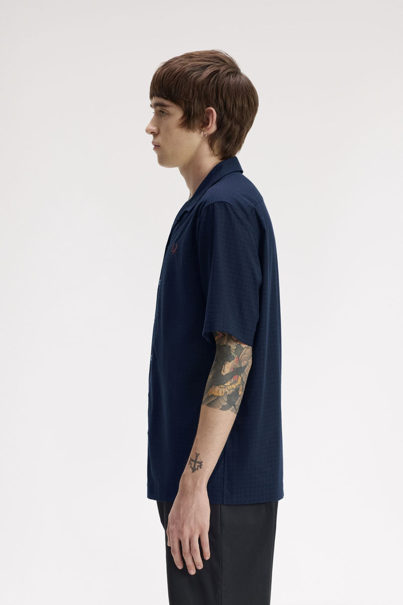 FLORAL PRINT REVERE COLLAR SHI