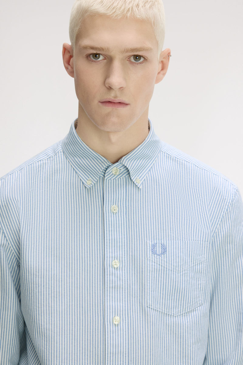 RELAXED STRIPED OXFORD SHIRT