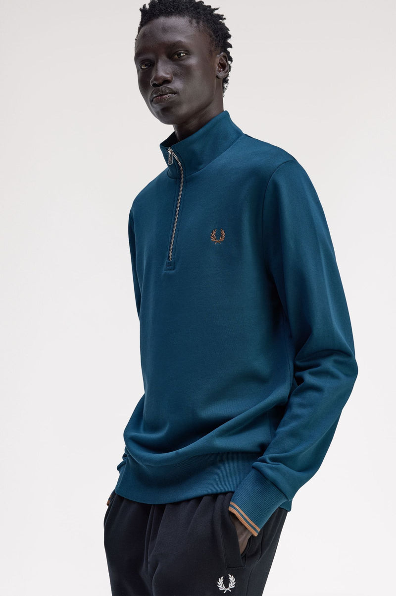 HALF ZIP SWEATSHIRT