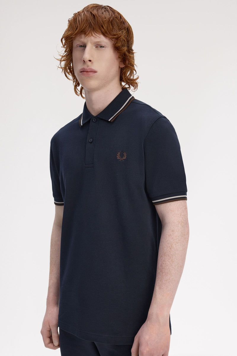 TWIN TIPPED FRED PERRY SHIRT