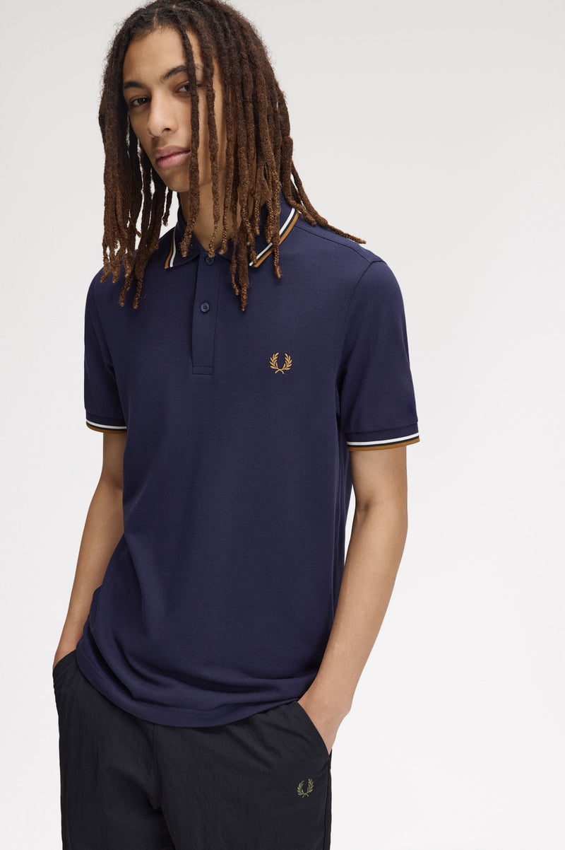 TWIN TIPPED FRED PERRY SHIRT