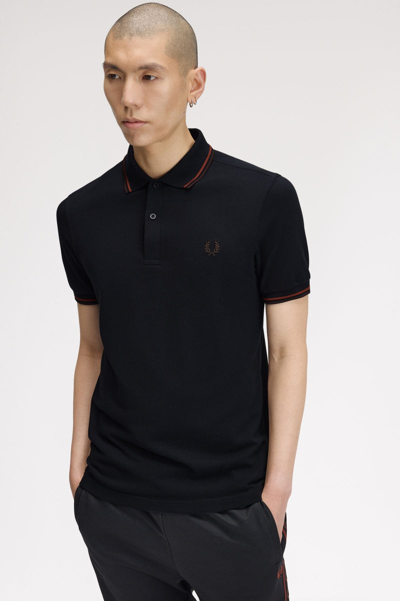 TWIN TIPPED FRED PERRY SHIRT