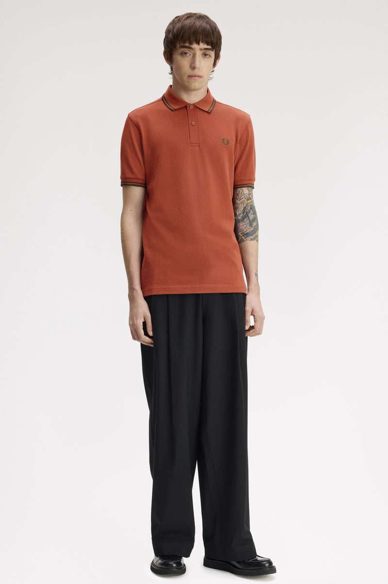 TWIN TIPPED FRED PERRY SHIRT