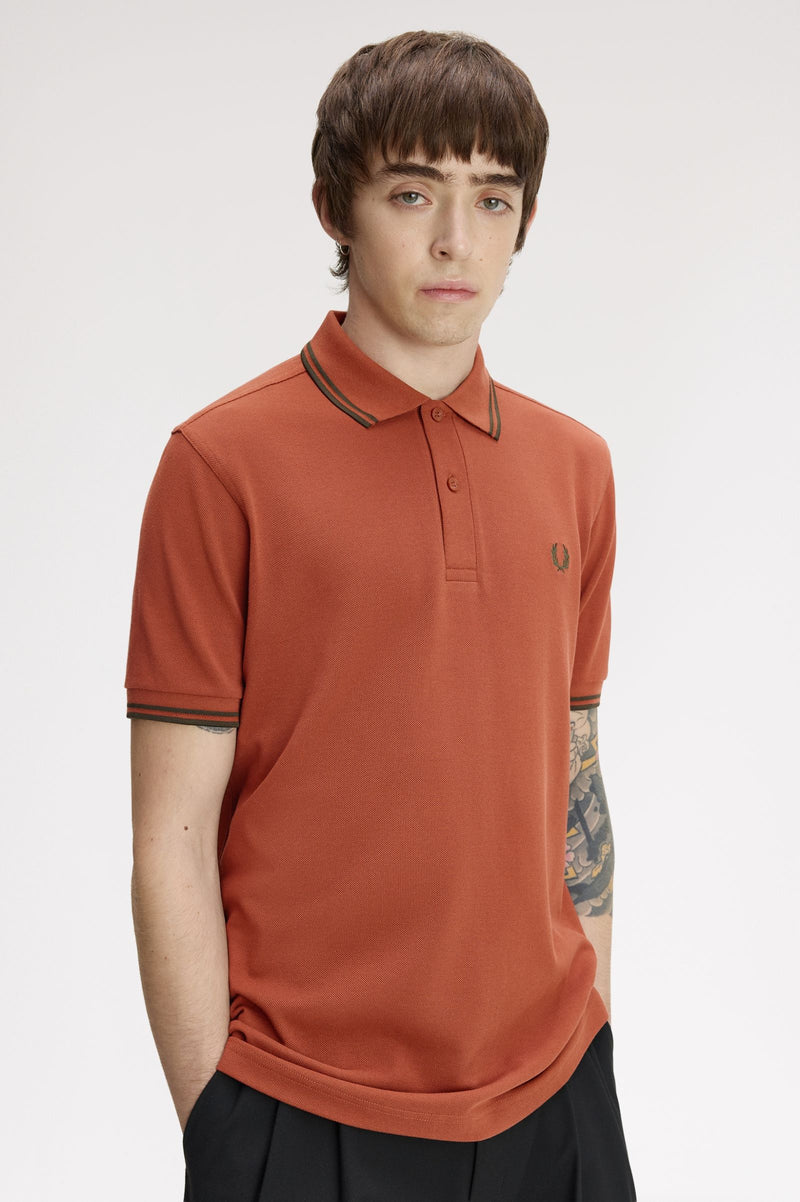 TWIN TIPPED FRED PERRY SHIRT