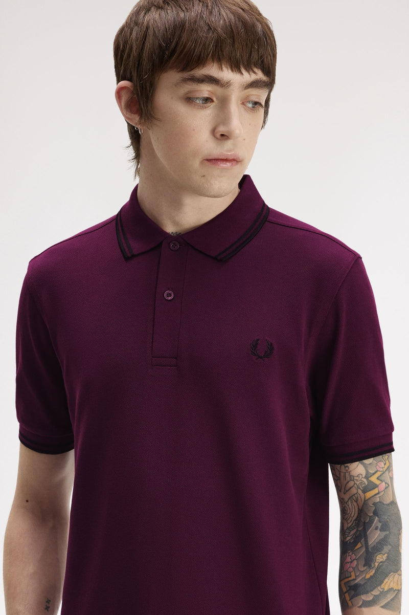 TWIN TIPPED FRED PERRY SHIRT