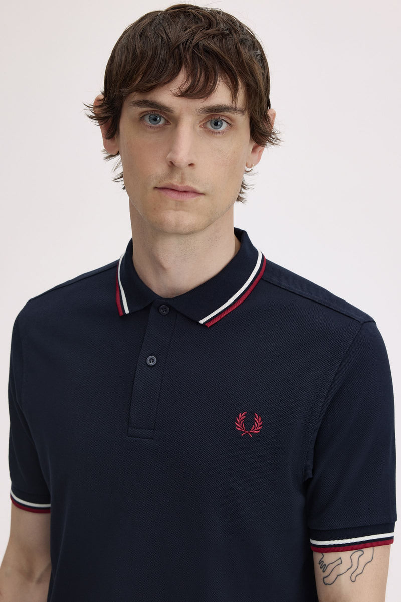 TWIN TIPPED FRED PERRY SHIRT