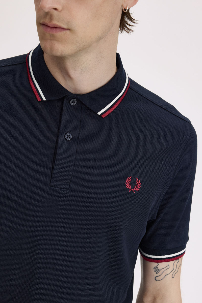 TWIN TIPPED FRED PERRY SHIRT