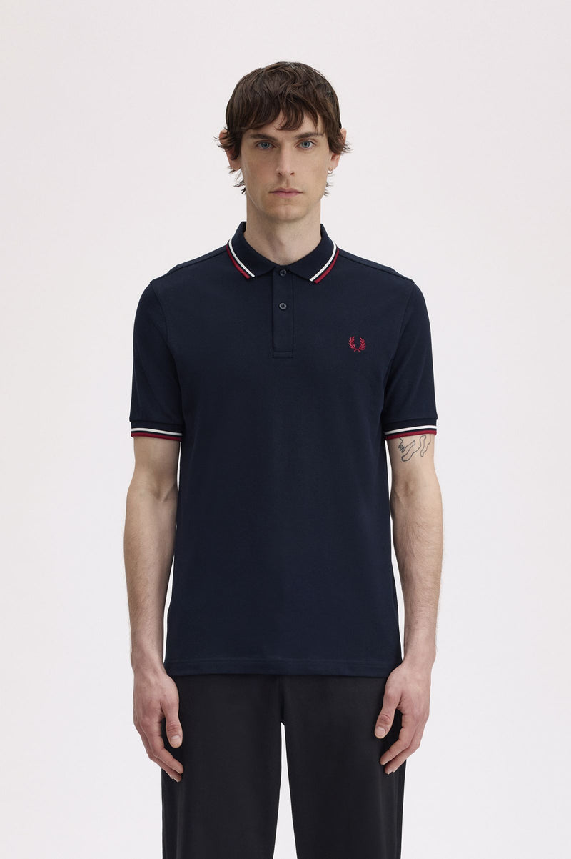 TWIN TIPPED FRED PERRY SHIRT