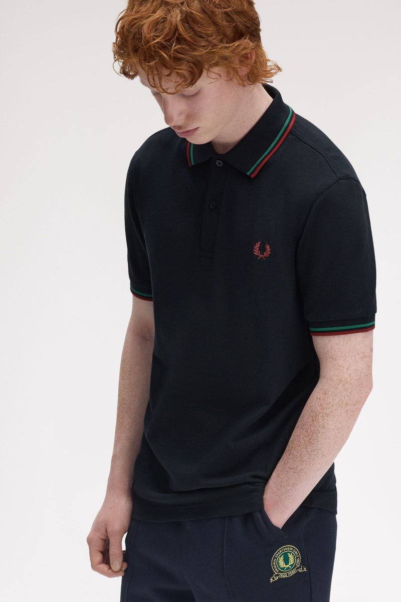 TWIN TIPPED FRED PERRY SHIRT